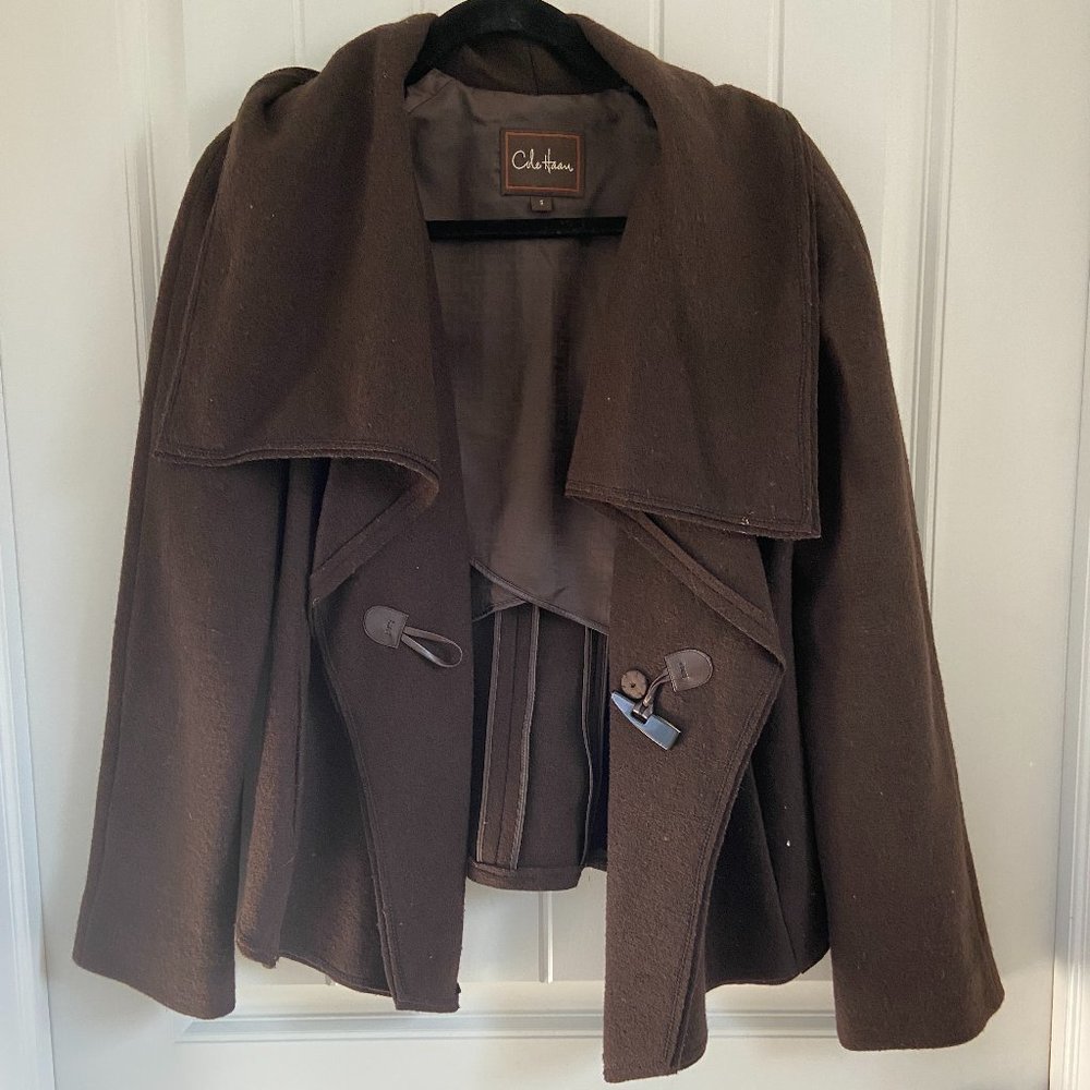 Foldover Buckle Wool & Alpaca Coat Cole Haan (S)